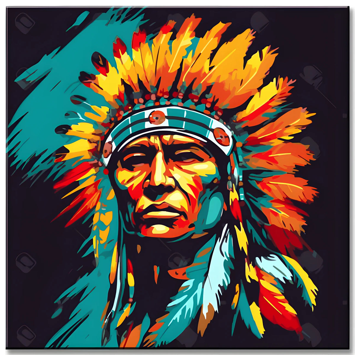 Native North America Paint by Numbers