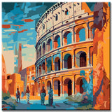 Colosseum Rome Paint by Numbers