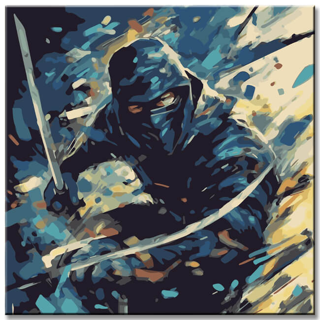 Ninja Fighters I Painting by Numbers