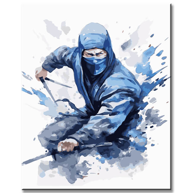 Ninja Fighter II Painting by Numbers