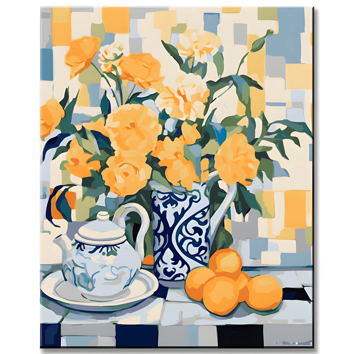 Still Life Kitchen Painting by Numbers