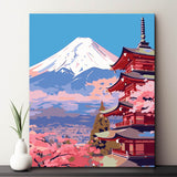 Fujiyama Japan Paint by Numbers