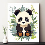 Panda Bear Children's Motif Painting by Numbers