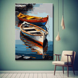 Boats on The Lake Painting by Numbers