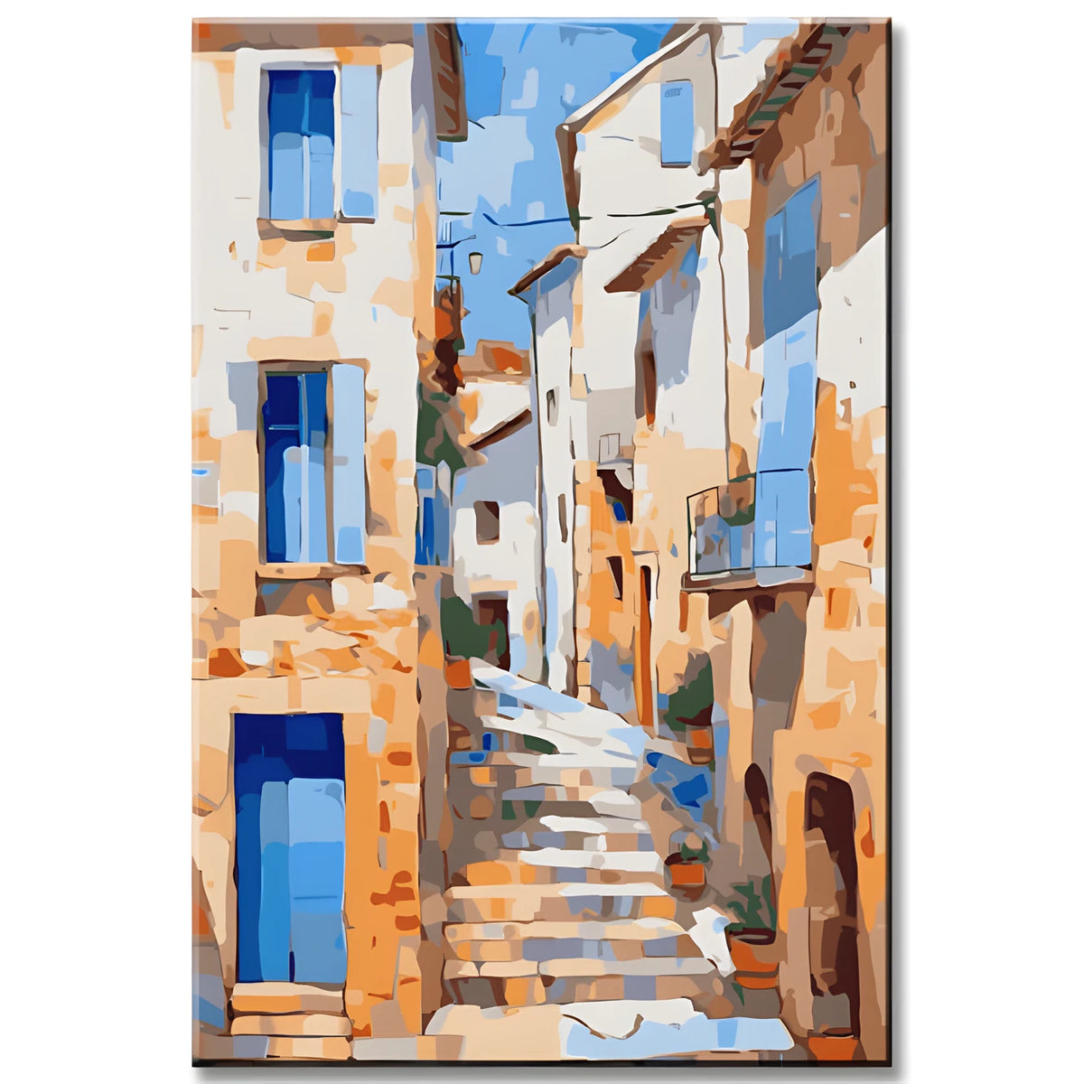Old Town Spain Painting by Numbers