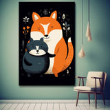 Fox & Raccoon Painting by Numbers