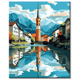 Village in Austria Paint by Numbers