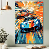 Nascar Modern Art Paint by Numbers