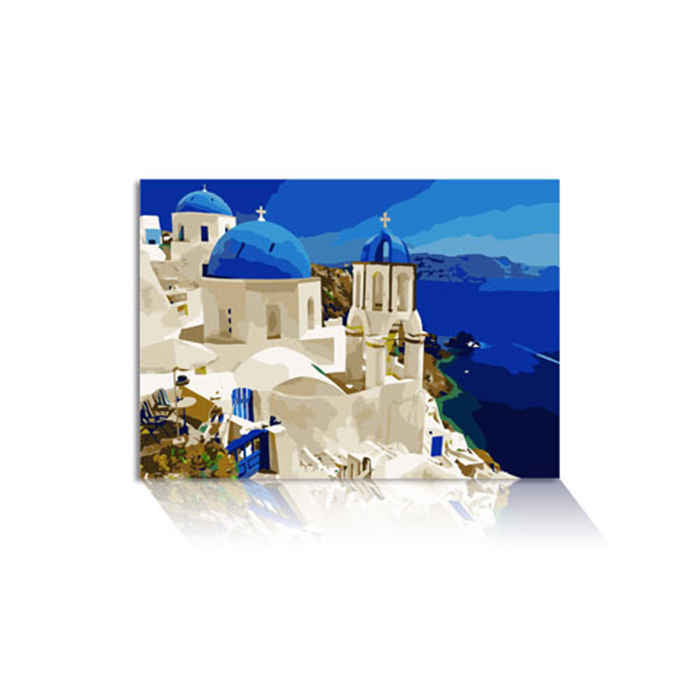 Painting by Numbers Santorini Greece