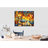 Painting by Numbers Pictures Bench in The Rain