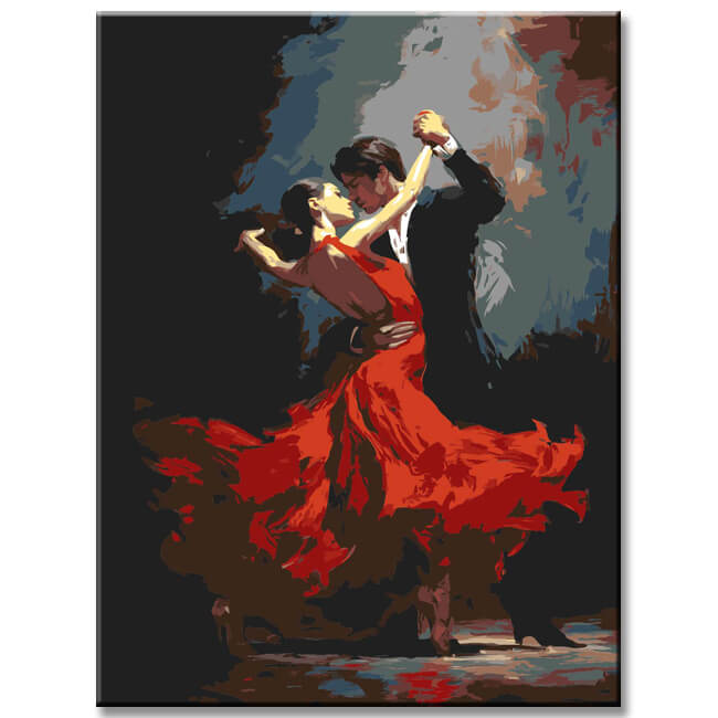 Painting by Numbers Tango Dancers