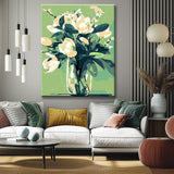 Painting by Numbers White Iris