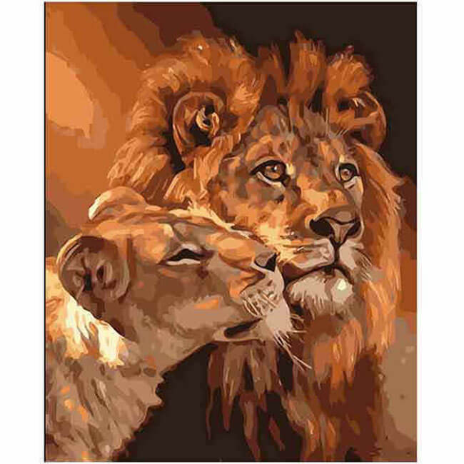 Painting by Numbers Animals Lowen Couple