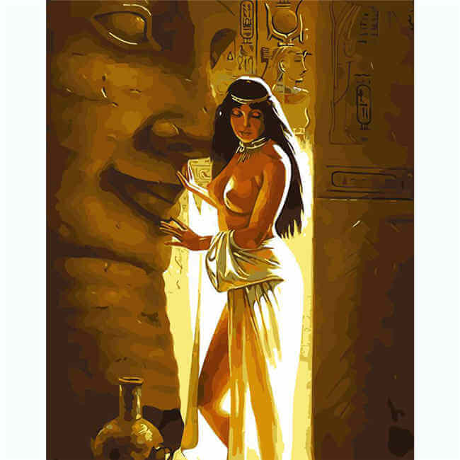 Painting by Numbers Nude Woman in The Temple