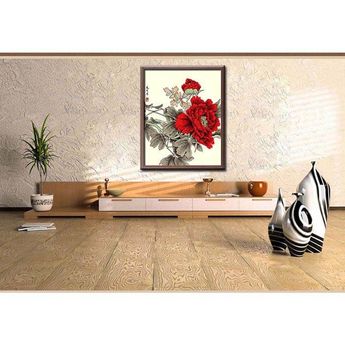 Paint by numbers flowers