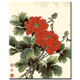 Paint by numbers flowers