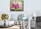 Painting by Numbers White Pink Bouquet of Flowers