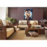 Painting by Numbers Couple in Love Abstract