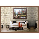 Painting by numbers villa with stream