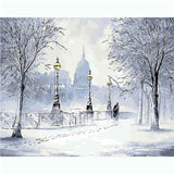 Painting by Numbers City in Winter