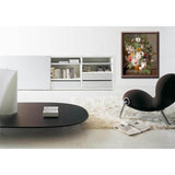 Painting by numbers bouquet of flowers