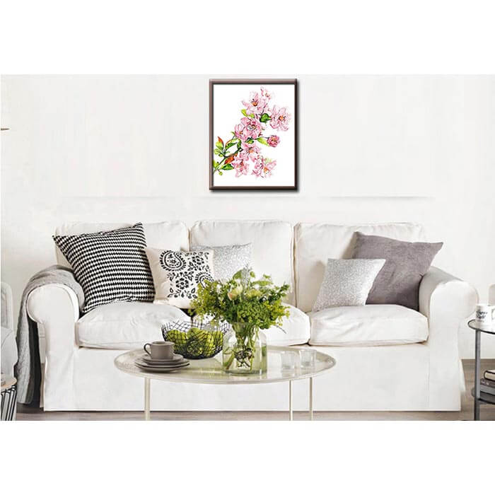 Paint by numbers wood anemone