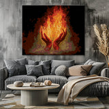 Paint by Numbers Flame Ribbon