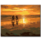 Painting by Numbers Cyclists