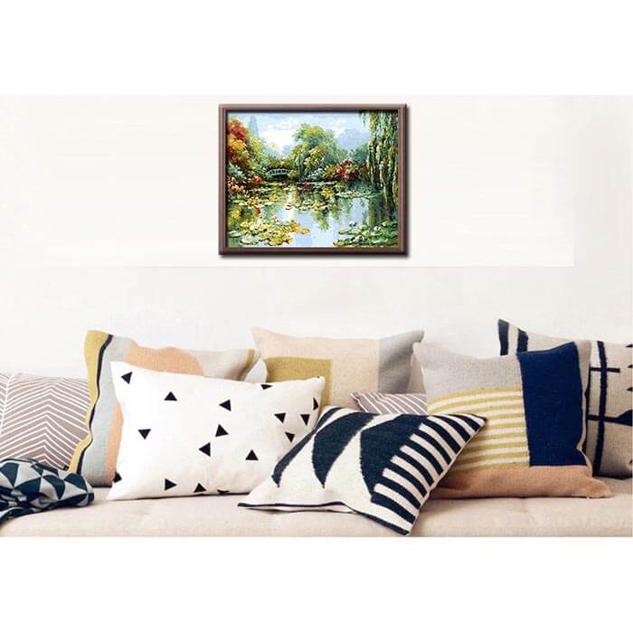 Paint by numbers water lilies