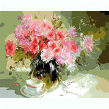 Painting by Numbers Pink Carnations