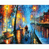 Painting by Numbers Pictures Walking with Dog