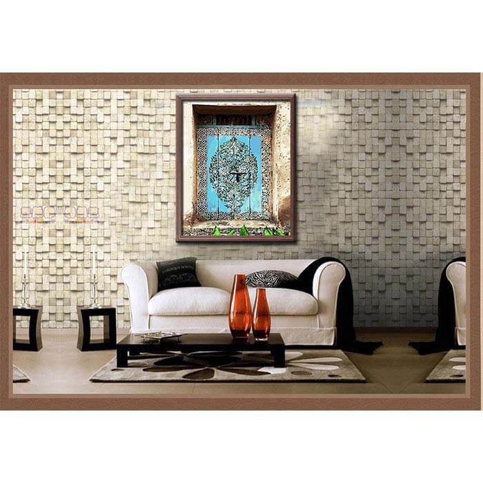 Paint by numbers wooden door