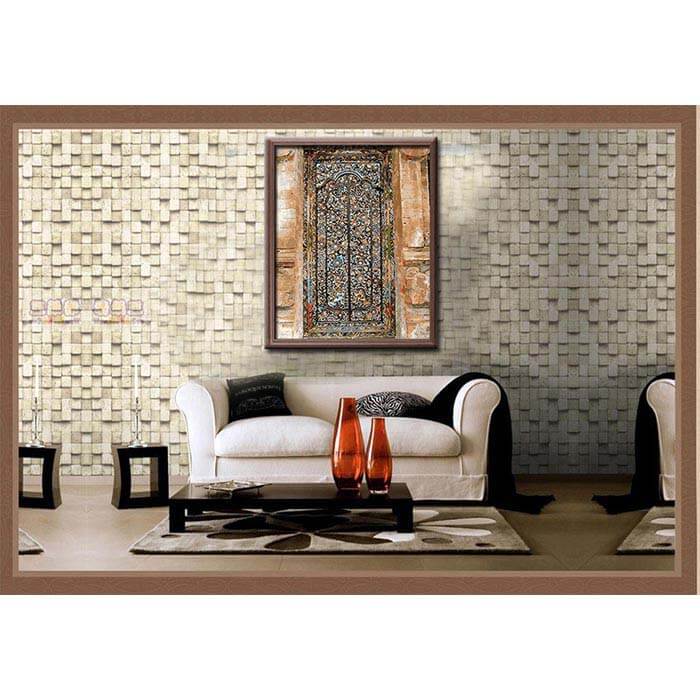 Paint by numbers gate with ornaments