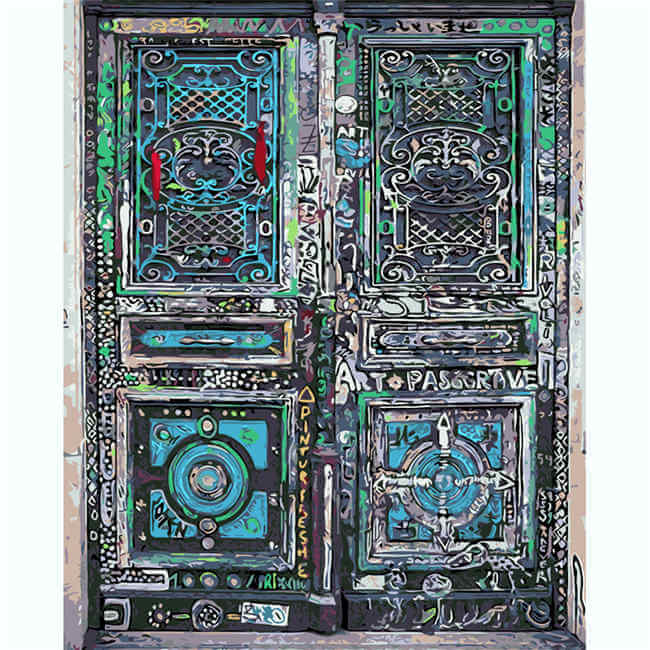 Painting by Numbers Tahlen Gate with inlays