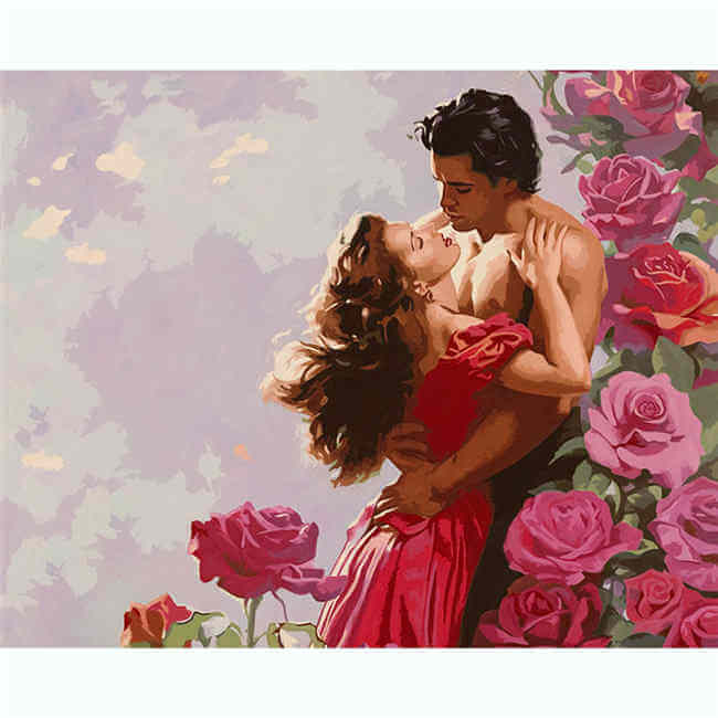 Painting by Numbers Lovers Roses