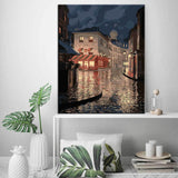 Painting by Numbers Pictures Cobblestones in The Rain