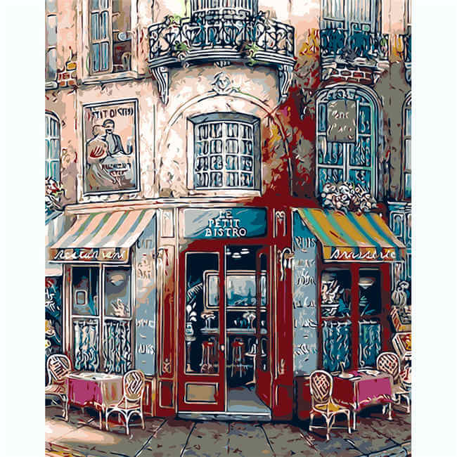Painting by Numbers Pictures Old Town Restaurant