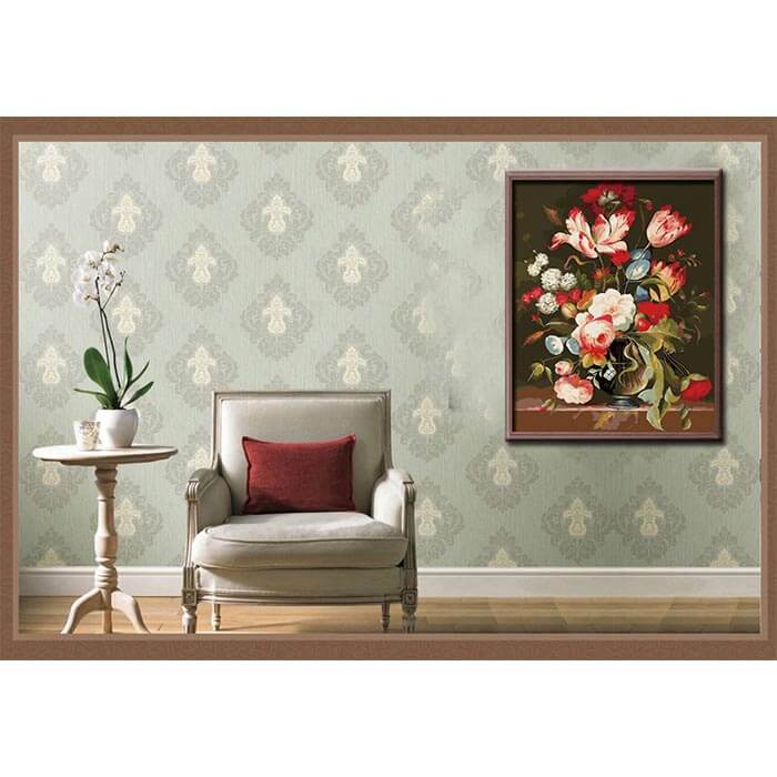 Painting by numbers Colorful bouquet of flowers