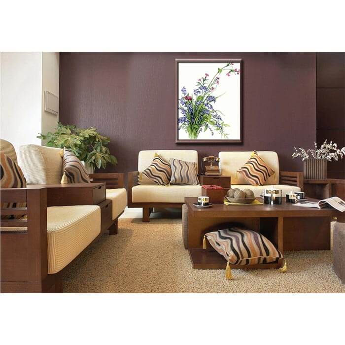 Painting by numbers meadow flowers