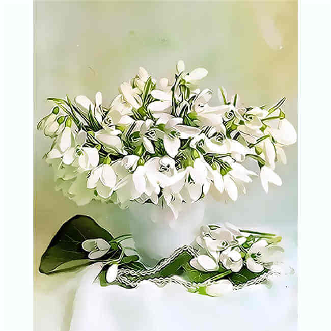 Paint by Numbers Lily of the Valley