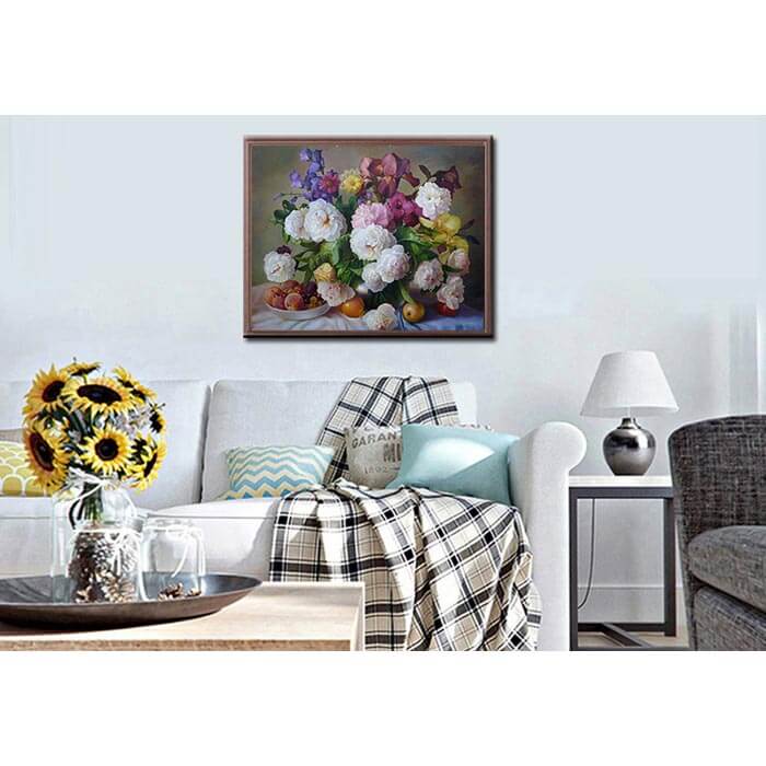 Painting by numbers summer bouquet