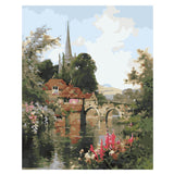 Painting by Numbers Pictures Church by The River