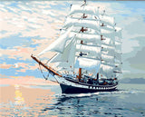 Painting by Numbers Pictures of An Ocean Sailing Ship
