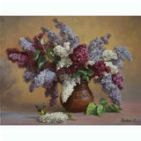 Painting by Numbers Flowers Bouquet of Lilacs