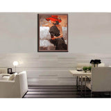 Painting by Numbers Woman with Red Wine Glass