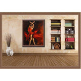 Painting by Numbers Pictures of A Dancer in A Red Dress