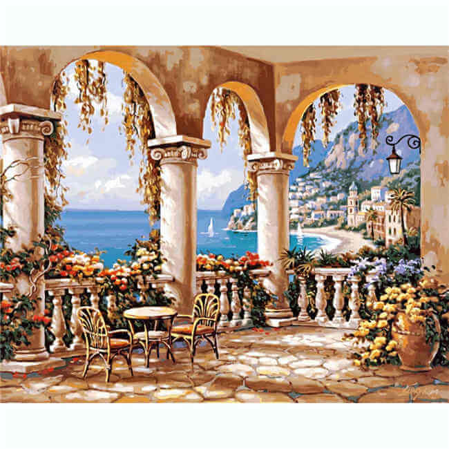 Painting by Numbers Pictures View of The Lake