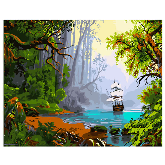 Painting by Numbers Nature View From The Jungle