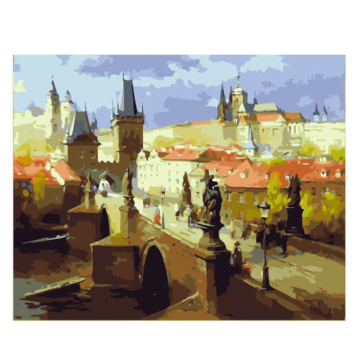 Painting by Numbers Old City Bridge