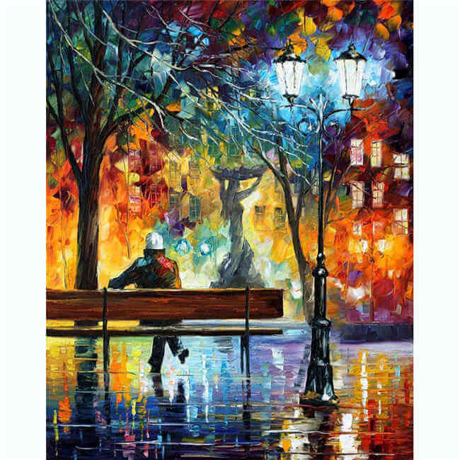 Painting by Numbers Pictures illuminated Fountain
